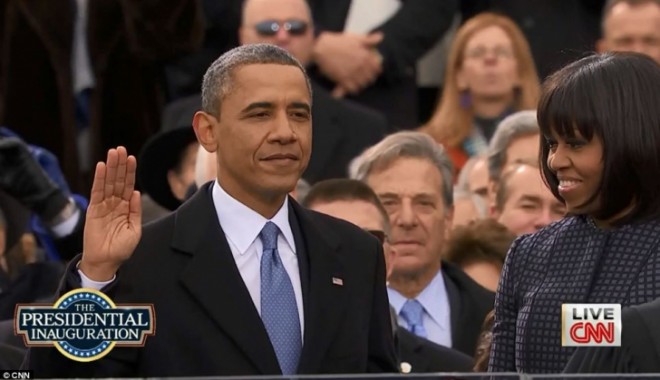 Barack Obama, la al doilea mandat. Președintele american a depus jurământul / GALERIE FOTO - obama1-1358792483.jpg
