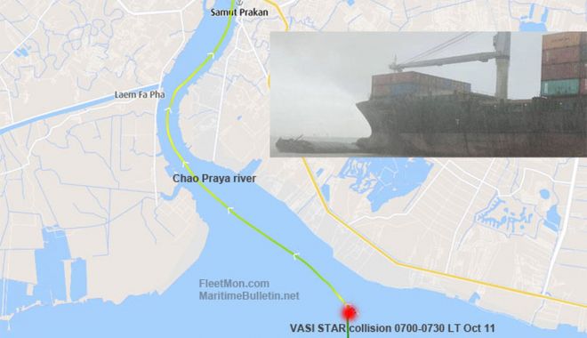 O barjă s-a scufundat în urma coliziunii cu un portcontainer - obarjasascufundat-1665580944.jpg