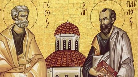 Sfinţii Apostoli Petru şi Pavel. Obiceiuri şi tradiţii la români - oicoanacusfintiiapostolipetrusip-1751177831.jpg