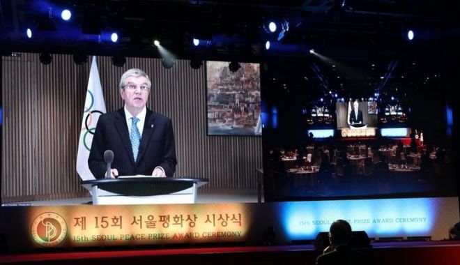 Olimpism / Thomas Bach va dona cei 200.000 de dolari primiţi o dată cu Premiul Seoul pentru Pace - olimpism-1604049960.jpg