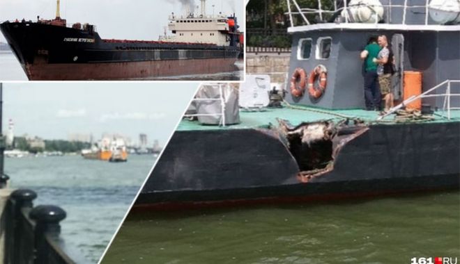 O navă a distrus o ambarcațiune în portul Rostov - onavaadistrusoambarcatiuneinport-1565093998.jpg