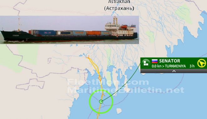 O navă a eșuat pe Canalul Volga – Marea Caspică - onavaaesuatpecanalulvolga-1591617121.jpg