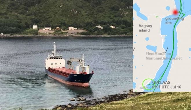 O navă a eșuat pe coasta Norvegiei - onavaaesuatpecoastanorvegiei-1626625554.jpg