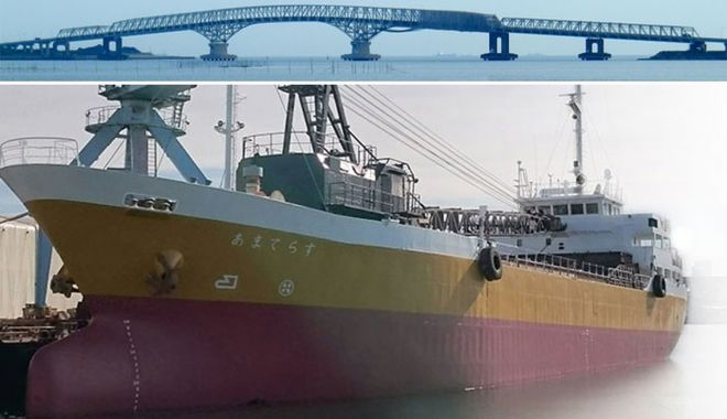 O navă a lovit un pod în Japonia. Câțiva marinari au fost răniți - onavaalovitunpod-1588603641.jpg