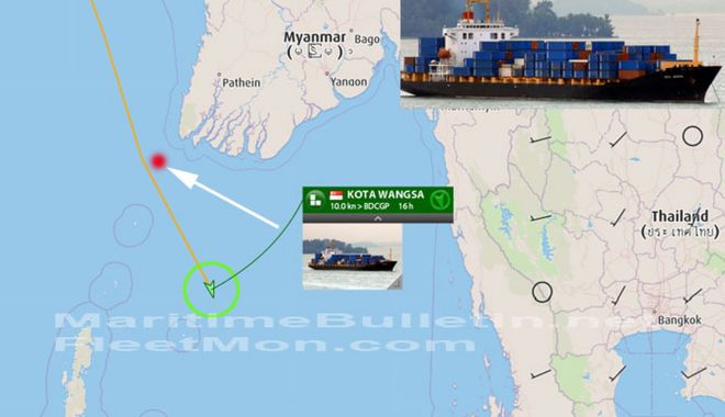 O navă a pierdut 17 containere, în Marea Andaman - onavaapierdut17containereinmarea-1565611267.jpg