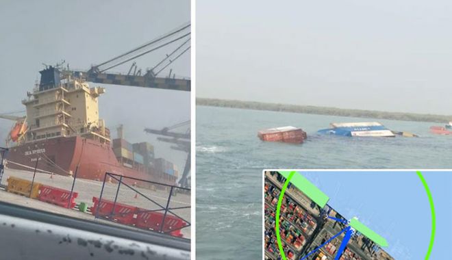 O navă a pierdut mai multe containere în timpul operațiunii de încărcare - onavaapierdutmaimultecontainere-1673280833.jpg