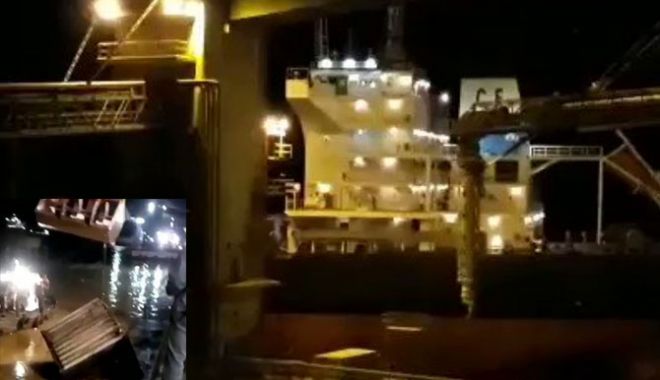 O navă chinezească a făcut ravagii la acostare - onavachinezeascaravagii-1525177403.jpg