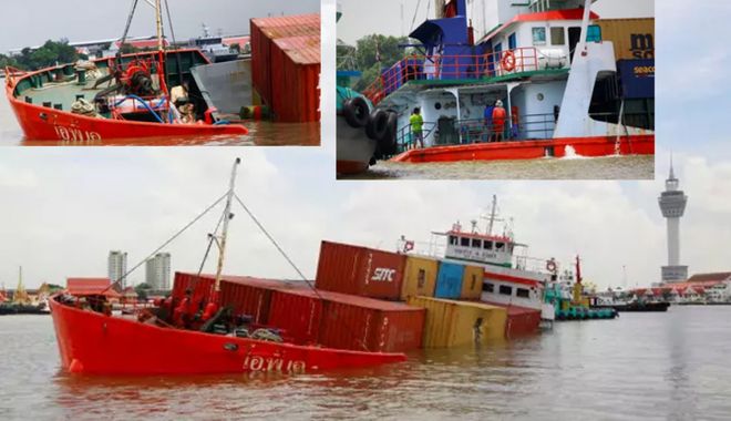 O navă feeder s-a scufundat în urma coliziunii cu un alt vas - onavafeedersascufundatinurmacoli-1636037412.jpg