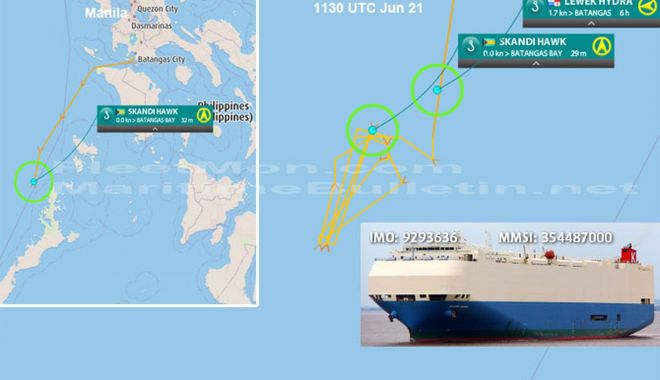 O navă car carrier în flăcări a fost abandonată - onavainflacari-1561298183.jpg