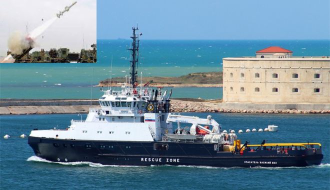 O navă rusească a fost distrusă de o rachetă Harpoon - onavaruseascaafostdistrusa-1655633684.jpg