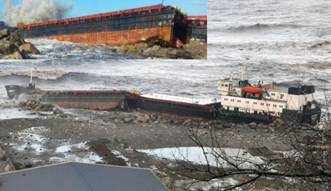 O navă s-a rupt în două, în timpul furtunii de pe Marea Neagră - onavasaruptindoua2101-1516540199.jpg