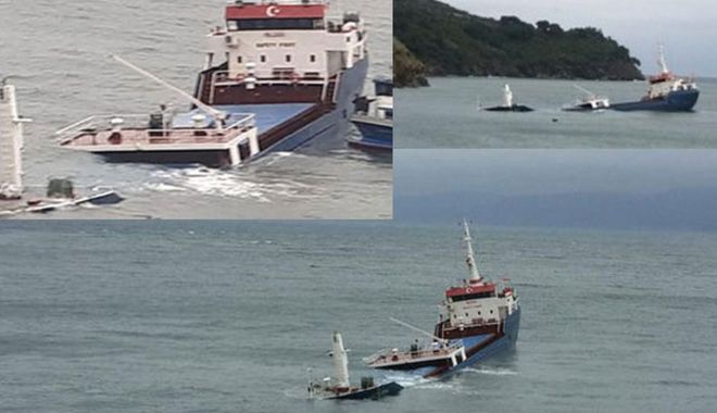 O navă încărcată cu pietriș s-a scufundat în Marea Marmara - onavasascufundatinmareamarmara-1552649998.jpg
