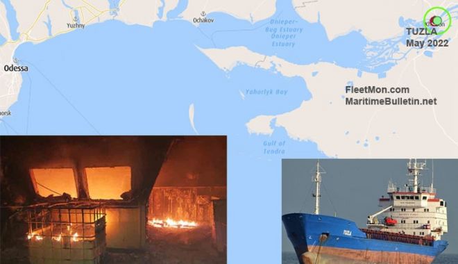 O navă turcească a fost lovită de o rachetă - onavaturceascaafostlovitadeorach-1674824426.jpg
