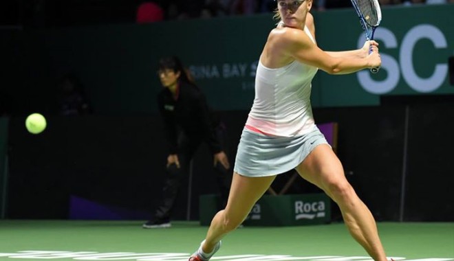 Tenis: Șarapova a învins-o pe Rawanska, însă părăsește Turneul Campioanelor - ontenissingaporesursafacebookwta-1414142396.jpg