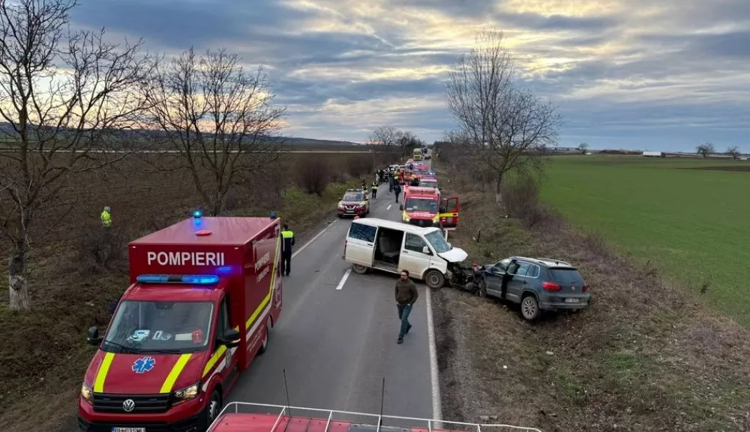 Accident grav cu cinci mașini. Opt răniți, unul în stare critică - opt-victime-1770830576.webp
