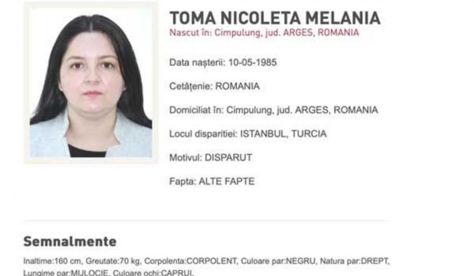 Româncă dată dispărută în țară și în Turcia. A plecat în vacanță și nu s-a mai întors - oromancaestedatadisparutaintaras-1724517633.jpg