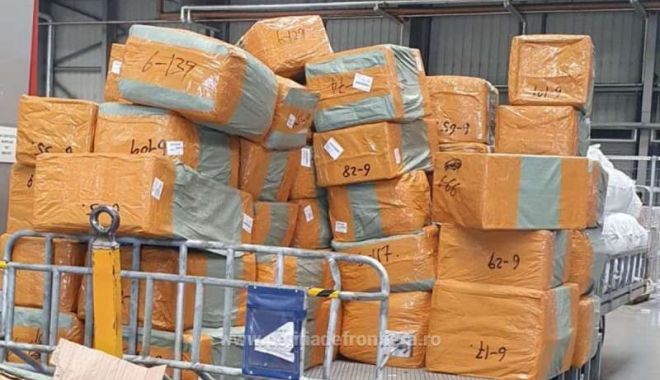 Aproape trei tone de produse contrafăcute din China, confiscate pe Aeroportul Otopeni