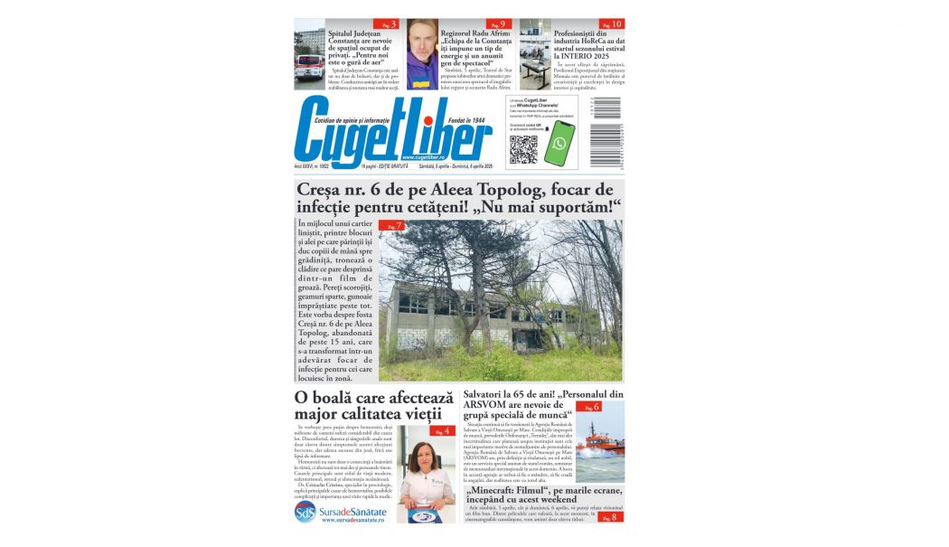 Nu ratați ediția de WEEKEND a ziarului CUGET LIBER, distribuită gratuit în fiecare săptămână! - pagina-site-1743788711.jpg