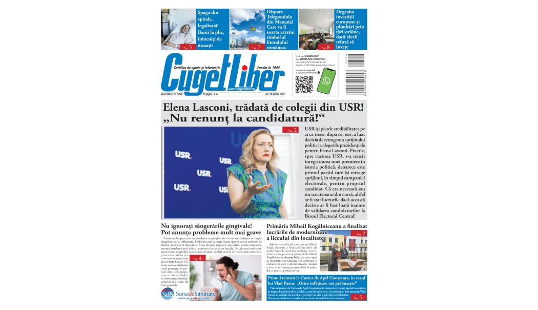 Nu ratați ediția de JOI, 10 APRILIE a ziarului CUGET LIBER, cel mai longeviv cotidian din Constanța! - pagina-site-1744218286.jpg