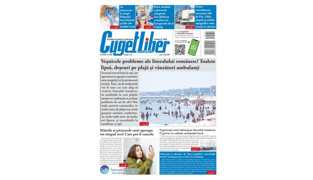 Nu ratați ediția de LUNI, 2 IUNIE a ziarului CUGET LIBER, cel mai longeviv cotidian din Constanța! - pagina-site-1748793797.jpg