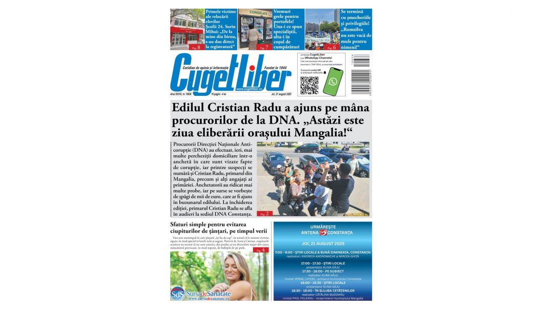 Iată titlurile zilei din data de 21 AUGUST ale ziarului CUGET LIBER! - pagina-site-1755709968.jpg