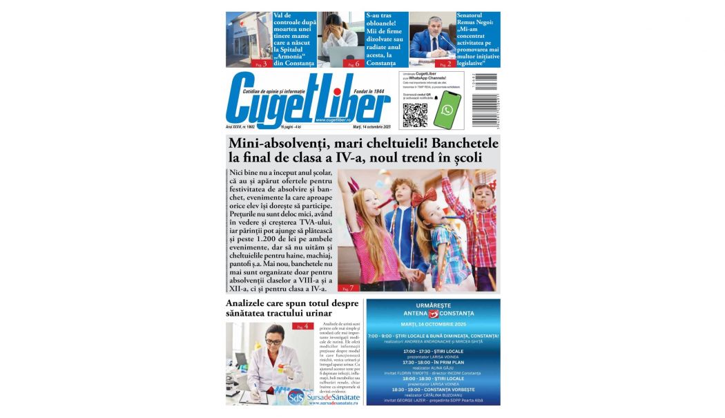 Iată titlurile zilei din data de 14 OCTOMBRIE ale ziarului CUGET LIBER! - pagina-site-1760373888.jpg