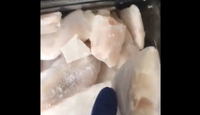 VIDEO / Control OPC în hypermarket. Plătești pește congelat și cumperi... gheață - pangasius-1516006386.jpg
