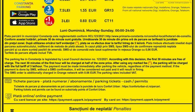 Începe taxarea locurilor de parcare din Constanța. Prima tarifare, din 18 iunie! - panourideinformare2-1623856463.jpg