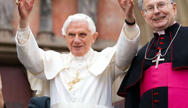 Benedict al XVI-lea și-a încheiat ultimul act  public la Vatican în calitate de Papă - papa-1361974472.jpg