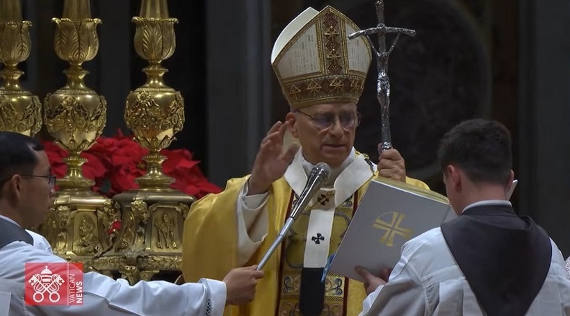 Papa Leon a făcut apel la bunătate faţă de străini şi săraci în mesajul de Crăciun