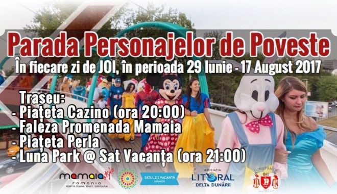 Astăzi, distracția e maximă, la Parada personajelor de poveste, în Mamaia și Satul de Vacanță - paradapersonajelordepoveste-1502369872.jpg