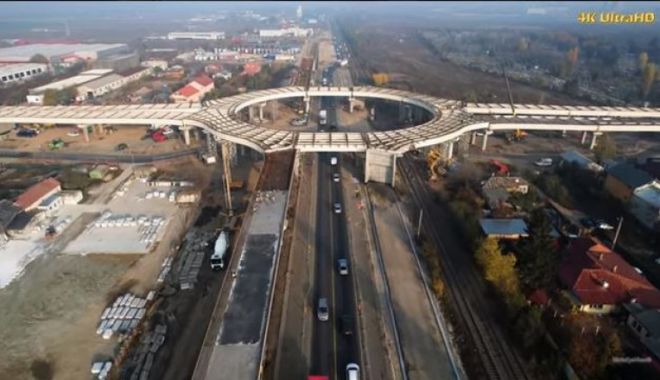 Cum arată forma finală a pasajului Domnești, care va fluidiza traficul în cea mai aglomerată intersecţie de pe Centura Capitalei - pasaj-1636307052.jpg