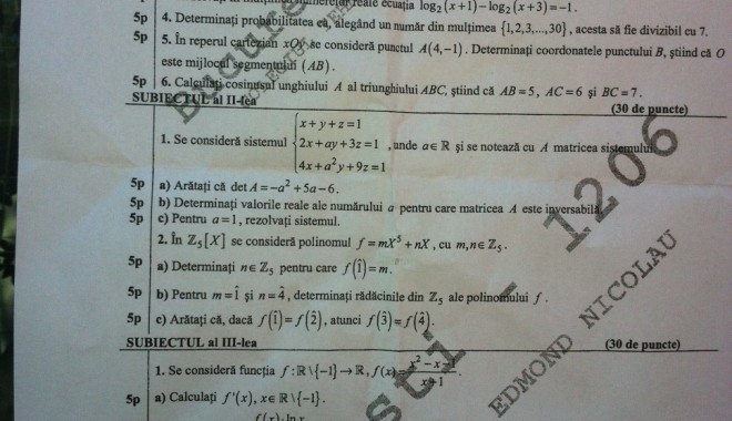 BAC 2012, sesiunea de toamnă. Subiectele la matematică - photo83656800-1346228857.jpg