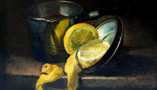 „Natura cu lămâi” a lui Grigorescu, moartă, dar fermecătoare - picturasursamuzeuldearta-1607707350.jpg