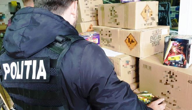 Percheziții în Năvodari. Au fost confiscate aproape o tonă de articole pirotehnice - pirotehnice-1573768641.jpg