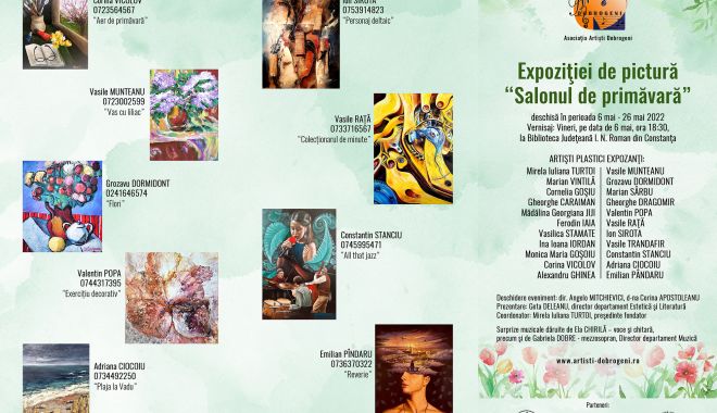Constănţeni, iubiţi arta? Sunteţi invitaţi la „Salonul de primăvară”