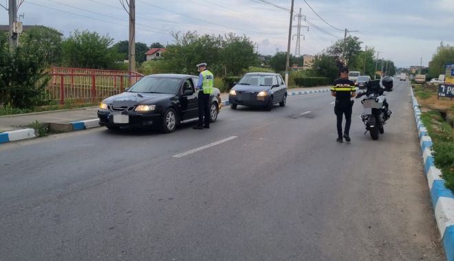 Polițiștii rutieri în acțiune pe DN 39. Mai mulți șoferi depistați drogați la volan