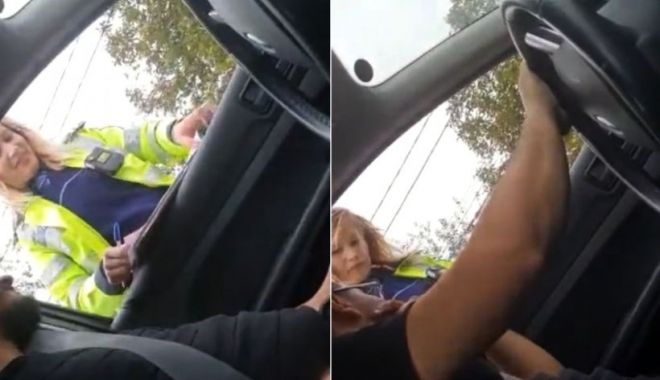 Poliţistă, amendă cu părere de rău pentru un şofer, clip viral pe TikTok: 