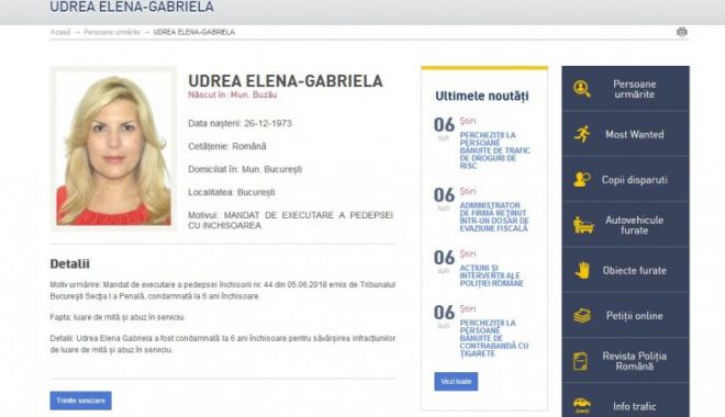 Elena Udrea a ajuns pe lista de URMĂRIȚI a Poliției Române - politiaromanaelenaudrea78253200-1528355257.jpg