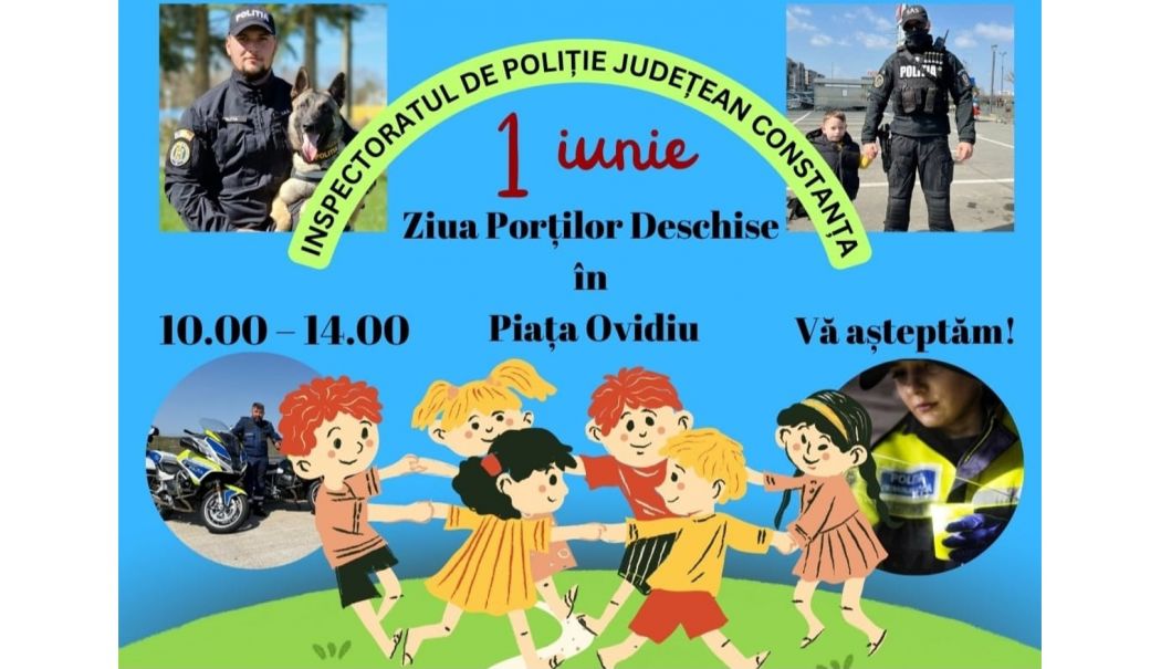 Ziua Copilului, sărbătorită cu polițiștii din Constanța - politie-copii-1716976406.jpg