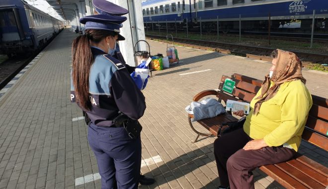 Controale în trenuri şi gări. Călători prinşi fără mască - politistigarisitren-1608577831.jpg