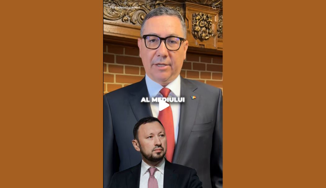 Victor Ponta, acuzații explozive pe TikTok, în scandalul dintre ministrul Mediului și Romsilva