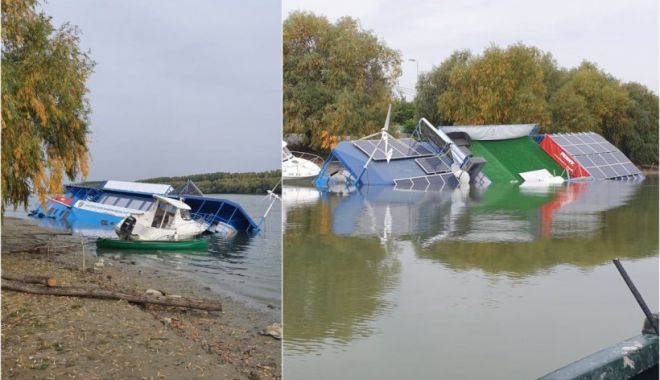 Pontonul inaugurat cu fast la Tulcea, scufundat după trei săptămâni. Turcan: 