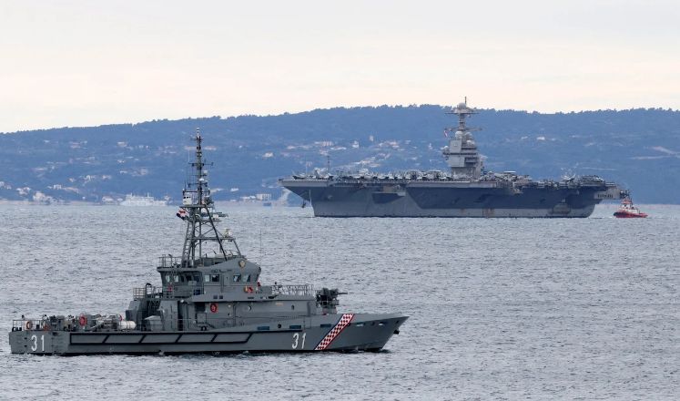 Portavionul american USS Gerald Ford a părăsit Croația - portavionul-1775225835.webp