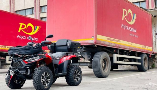 Poșta Română va livra colete cu ATV-ul în zonele greu accesibile. Ce judeţe sunt vizate