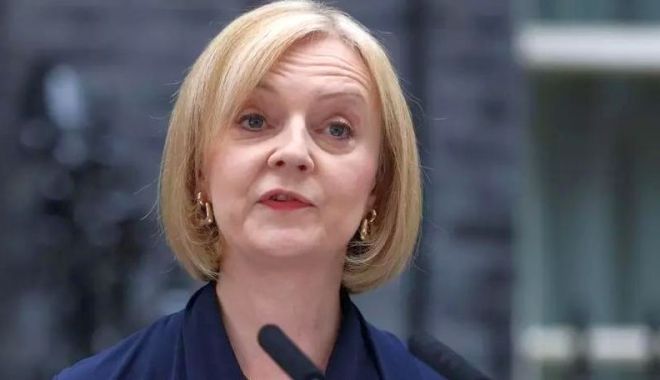 Premierul britanic Liz Truss: 