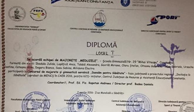 Premiul I pentru echipa de majorete a Școlii nr. 29 - premiuli-1460388378.jpg