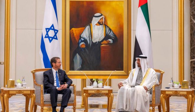 Preşedintele Israelului transmite un mesaj întregii regiuni în cursul unei vizite istorice în Emiratele Arabe Unite - presedintele-1643652163.jpg