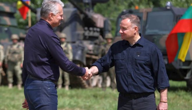 Preşedinţii Poloniei şi Lituaniei au evidenţiat disponibilitatea de apărare în coridorul Kaliningrad