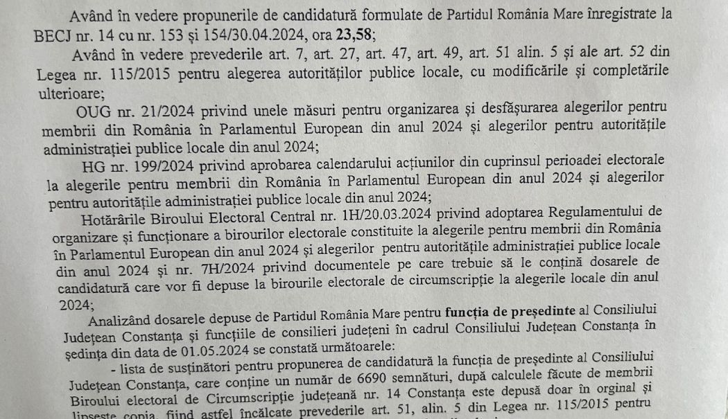 Candidatura lui Dumitru Viorel Focșa la CJC a fost respinsă! Iată documentele! - prm-respinsa-1714572375.jpg
